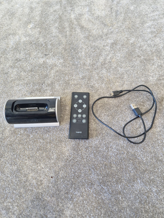 Logic3 Pro-Dock for iPod/iPhone – AV Out, USB Sync, Remote Control, Universal 30-Pin Docking Station - Very Good