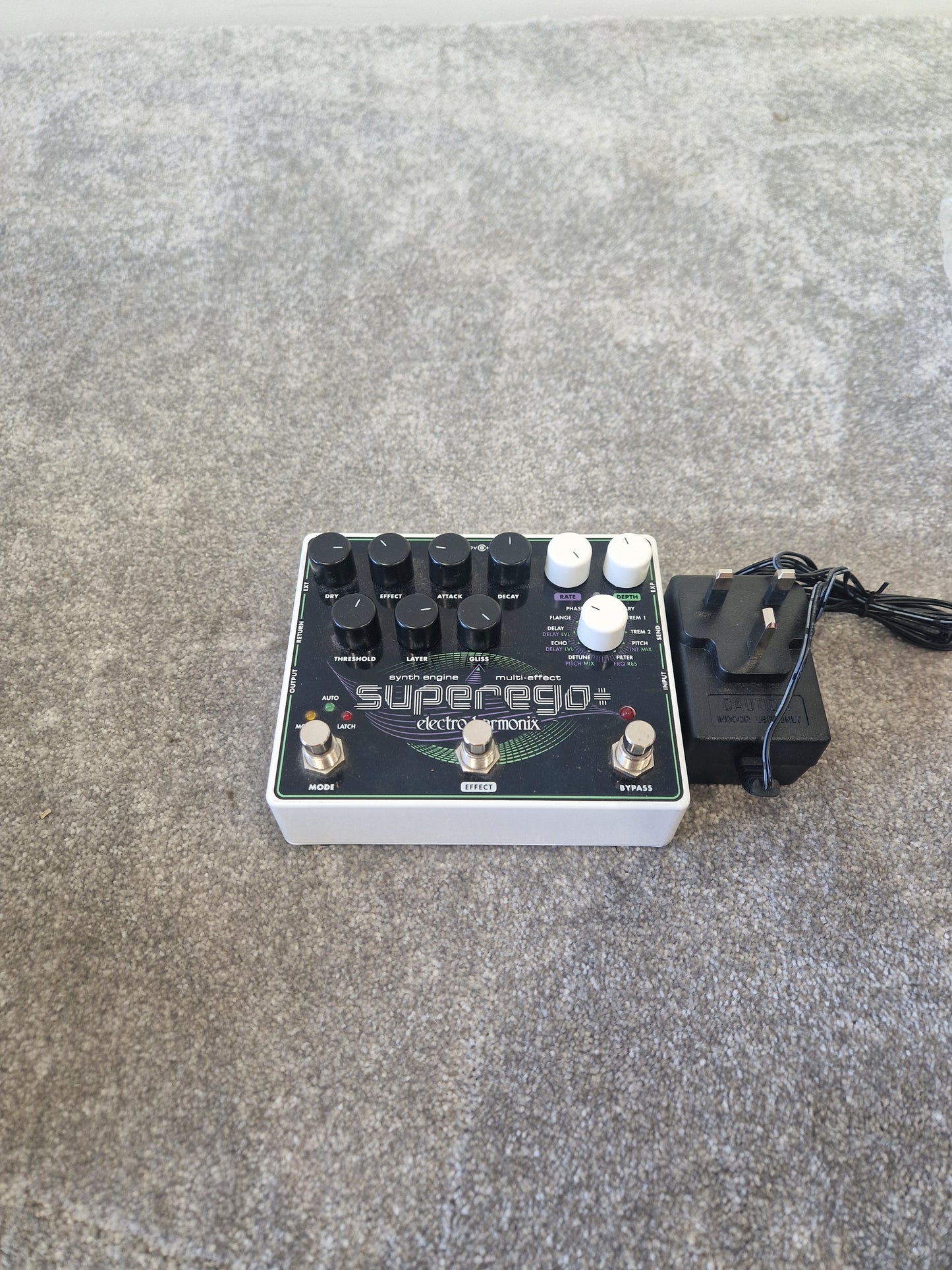 Electro-Harmonix Superego+ Synth Engine Pedal –  Excellent w/ Original Box