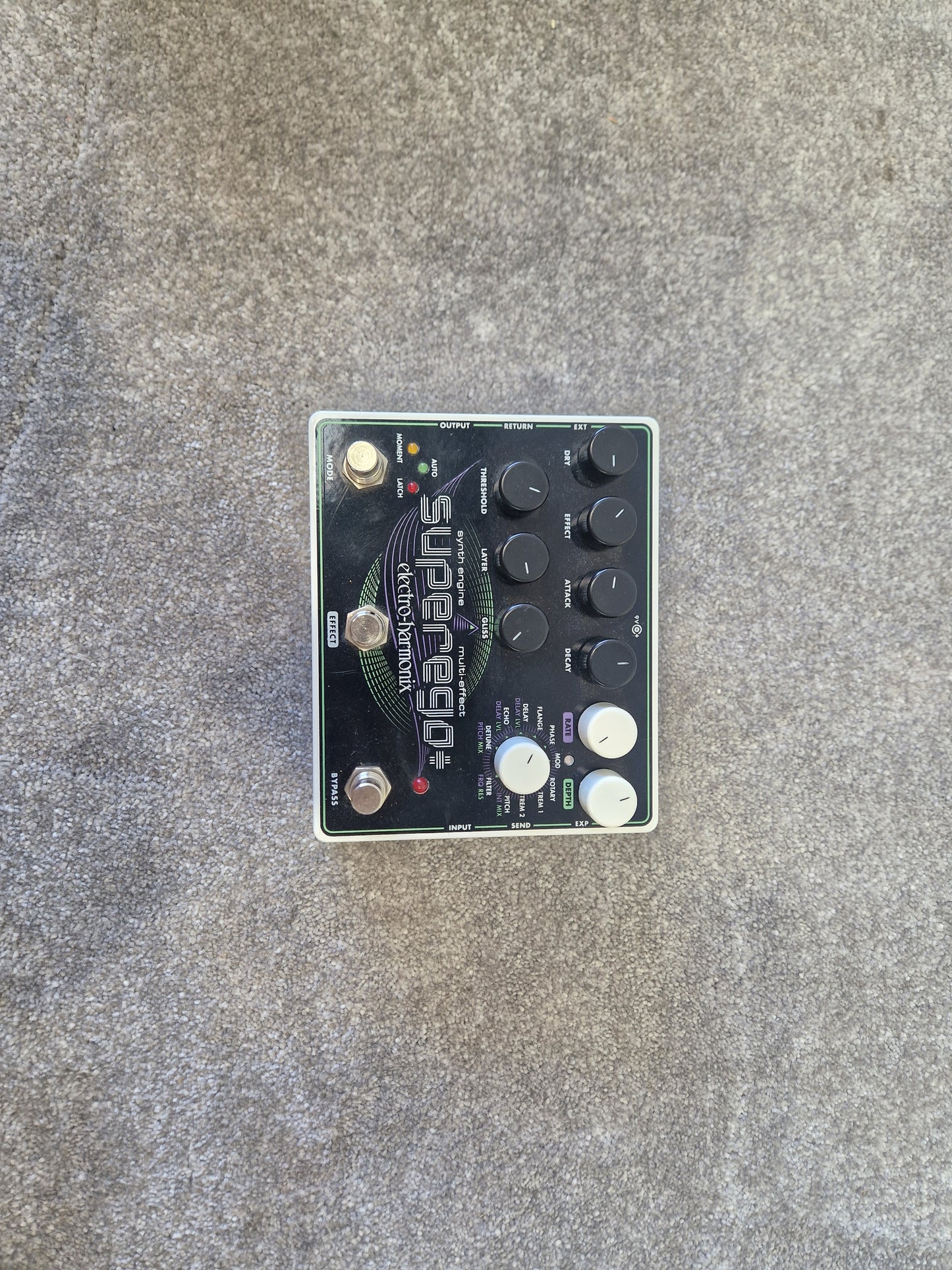 Electro-Harmonix Superego+ Synth Engine Pedal –  Excellent w/ Original Box