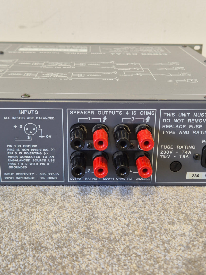 Cloud CX-A4 - 4 Channel Power Amplifier - Fair - Image 10