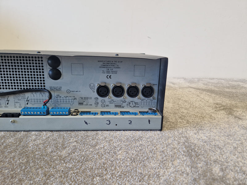 Baldwin Boxall Mitre 2000 Mixer Amplifier – 60W 100V Line, 4 Mic/Line Inputs, Alarm Tone - Good - Image 3