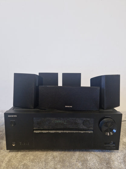 Onkyo HT-R395 - 5.1 Channel Home Cinema System Subwoofer and 4 Speakers - Excellent