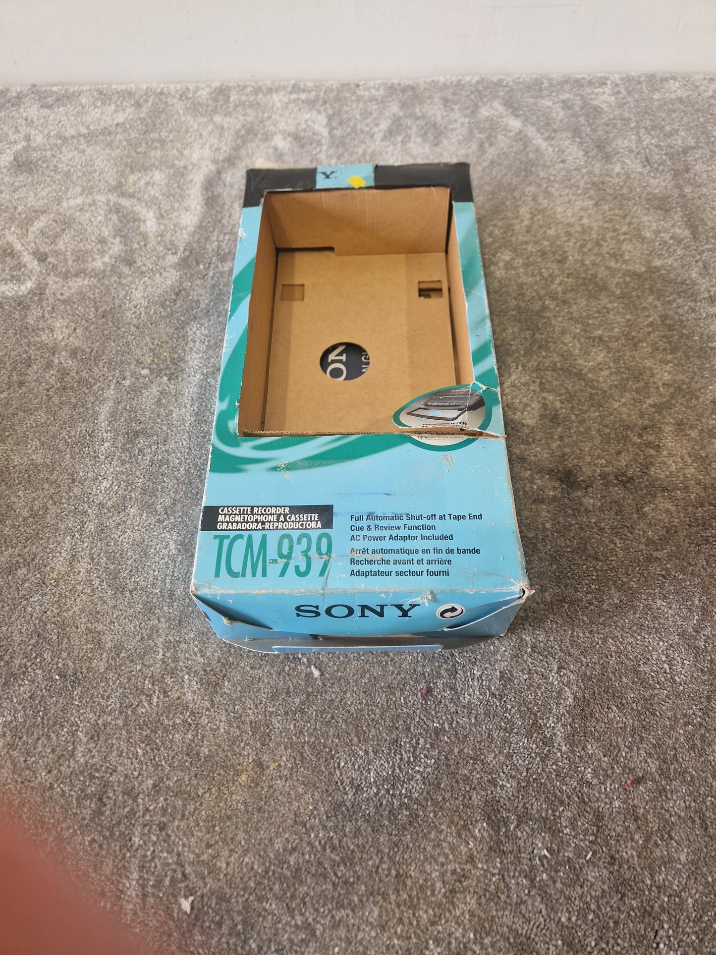Sony TCM-939 Cassette Recorder-Cue And Review - Very Good w/ Original Box