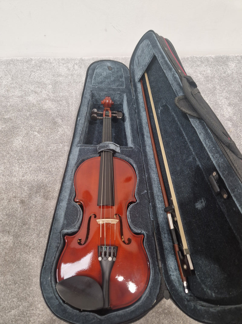 Allieri VL112 1/2 Size Violin – Student Instrument w/ Hard Case & Bow - Very Good - Image 2