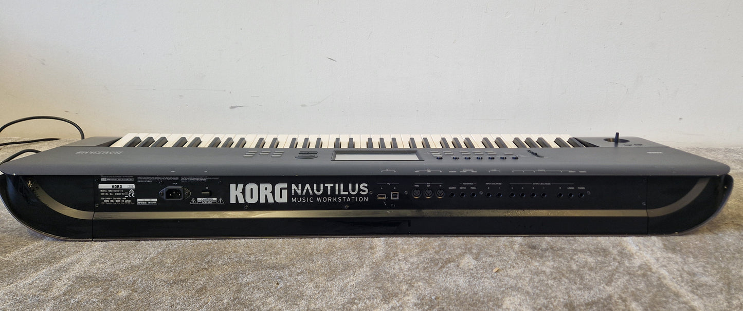 Korg NAUTILUS73 Workstation Synthesizer – 73-Key JP Black Edition - Very Good w/ Original box