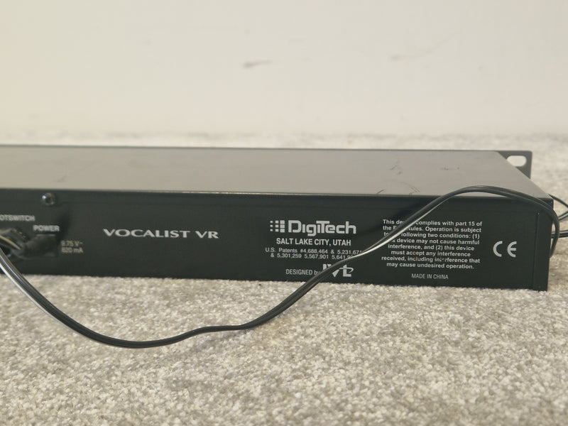 Digitech Vocalist VR Harmony Processor w/ FS3X Footswitch - Very Good - Image 7