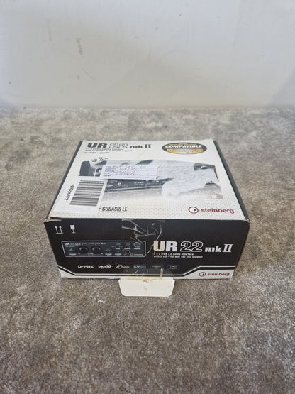 Steinberg UR22 MkII USB Audio Interface – 2x2 I/O, 24-bit/192kHz, MIDI, Original Box Included - Excellent