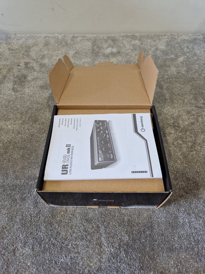 Steinberg UR22 MkII USB Audio Interface – 2x2 I/O, 24-bit/192kHz, MIDI, Original Box Included - Excellent