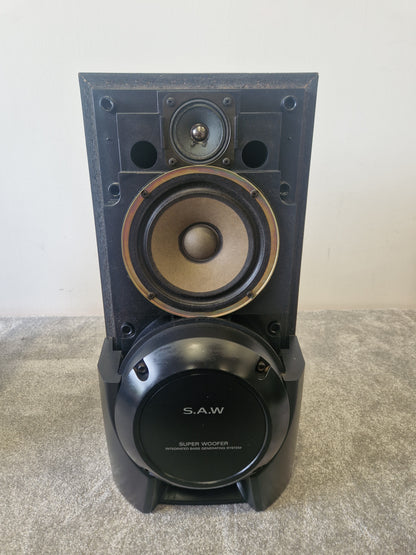Sony SS-XB6AV Super Woofer Speakers – 3-Way Stereo Pair, 140W RMS, Heavy Bass-Very Good