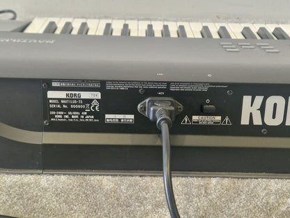 Korg NAUTILUS73 Workstation Synthesizer – 73-Key JP Black Edition - Excellent