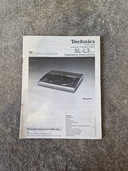 Technics SL-L3 Linear Tracking Turntable – Quartz Direct Drive, Fully Automatic - Excellent
