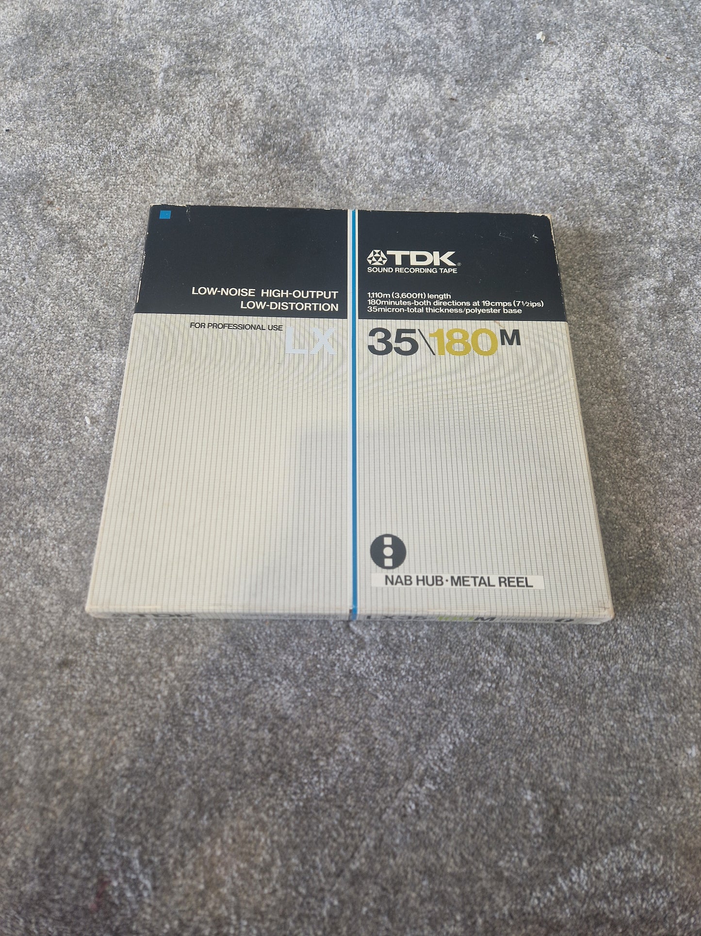 TDK LX 35/180M Reel-to-Reel Tape – ¼″ x 3600ft, Low Noise/High Output - Good