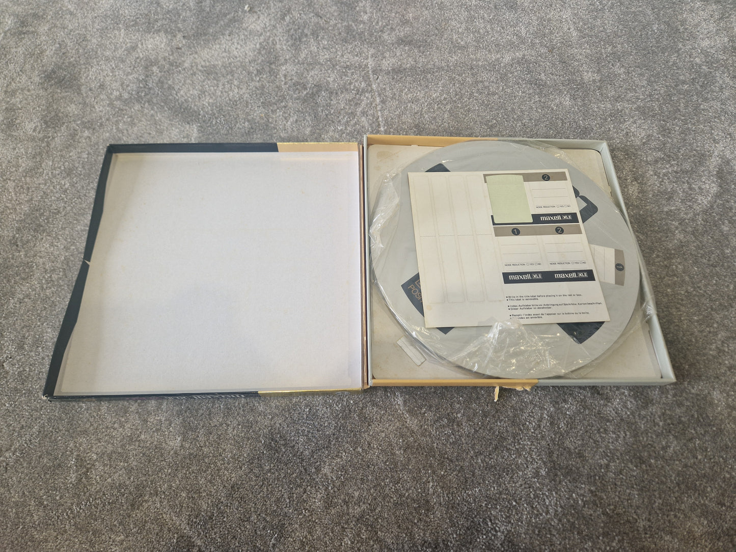 Maxell XL-II EE 35-180 Reel-to-Reel Tape – ¼″ x 3600ft, Extra Efficiency High Bias - Good