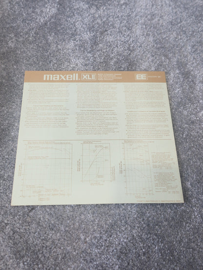 Maxell XL-II EE 35-180 Reel-to-Reel Tape – ¼″ x 3600ft, Extra Efficiency High Bias - Good