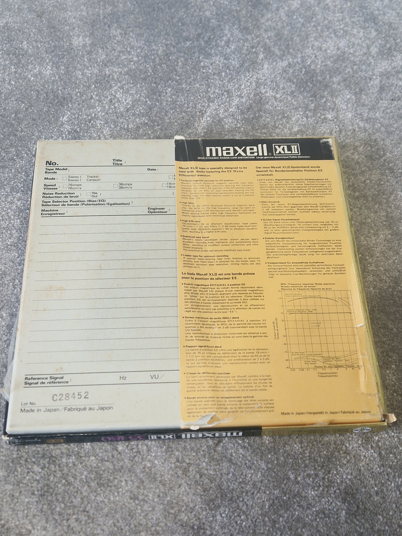 Maxell XL-II EE 35-180 Reel-to-Reel Tape – ¼″ x 3600ft, Extra Efficiency High Bias - Good - Image 6