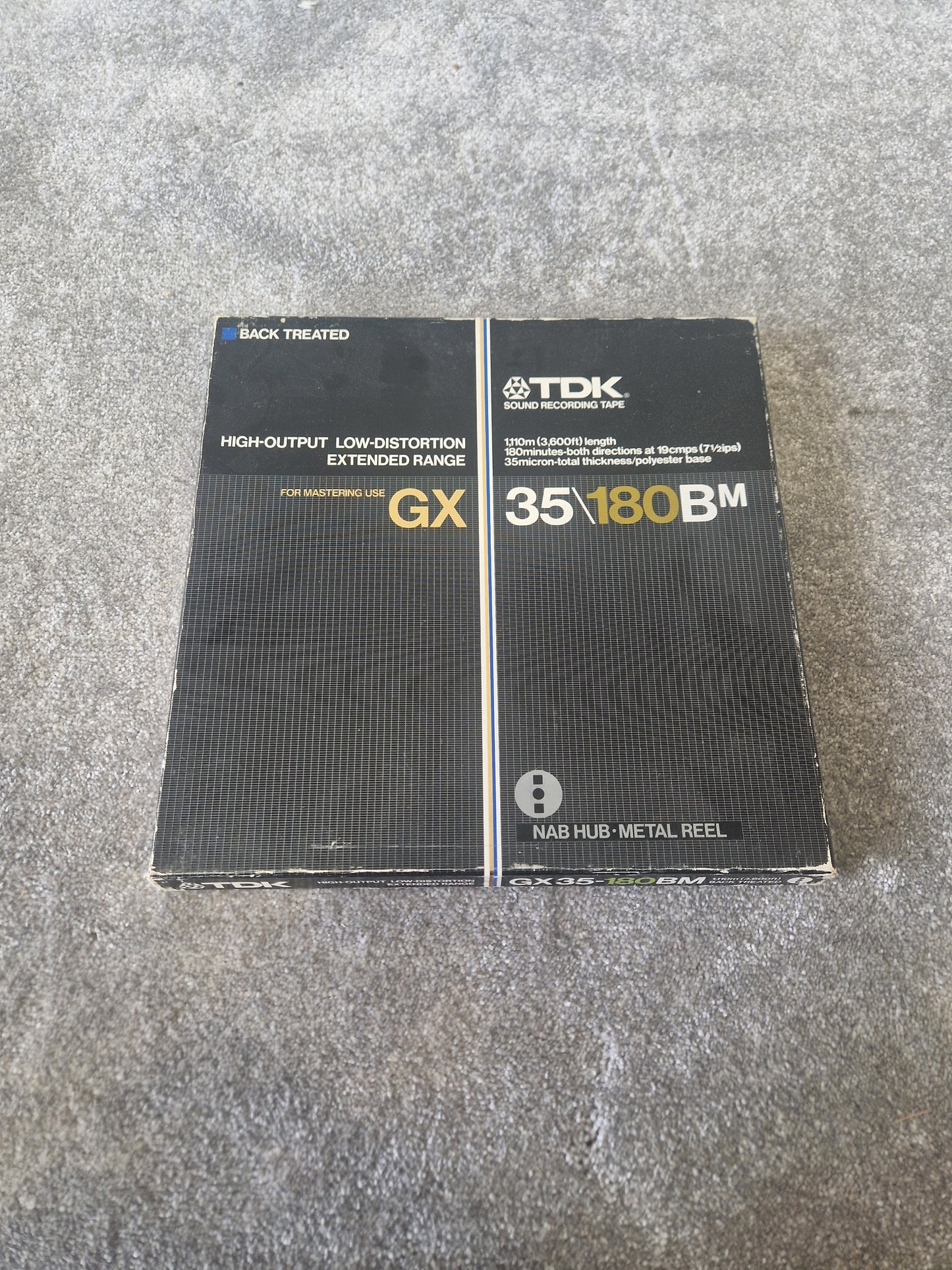 TDK GX 30/180BM Reel-to-Reel Tape – ¼″ x 3600ft, Back-Coated High Output - Good