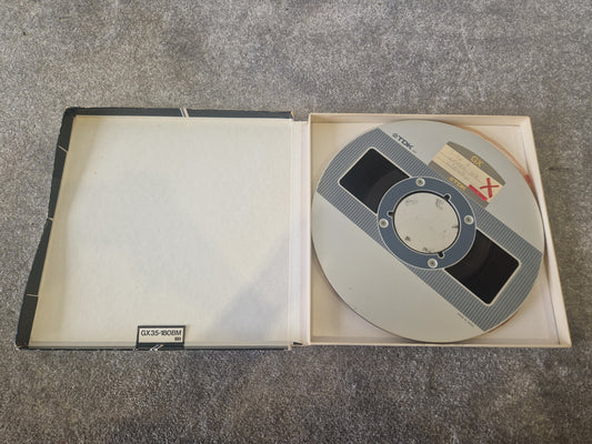 TDK GX 30/180BM Reel-to-Reel Tape – ¼″ x 3600ft, Back-Coated High Output - Good