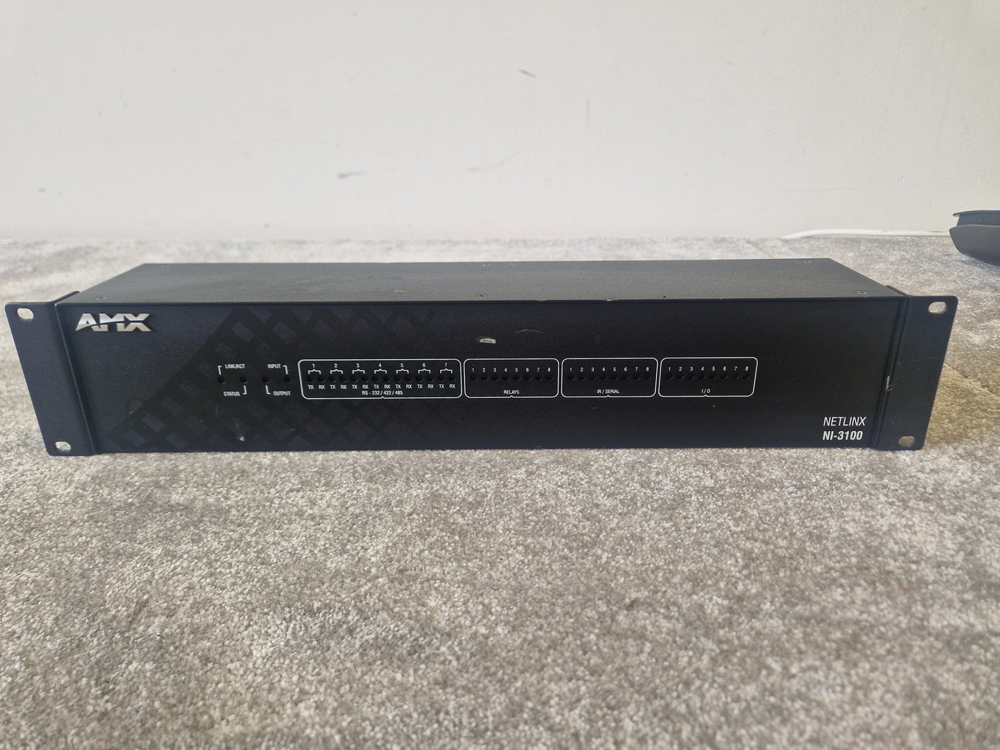 AMX NI-3100 NetLinx Integrated Controller – RS-232/IR/Relay I/O, Ethernet, Rackmount - Good