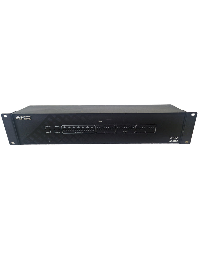 AMX NI-3100 NetLinx Integrated Controller – RS-232/IR/Relay I/O, Ethernet, Rackmount - Good - Image 1