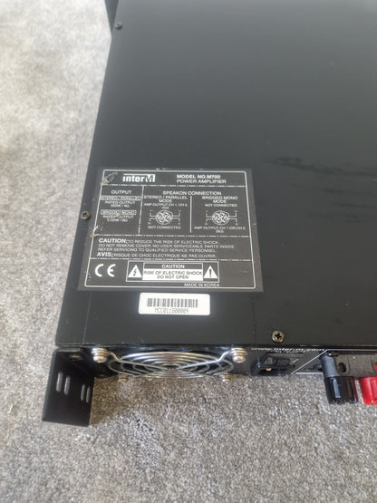 InterM M-700 Dual Channel Power Amplifier – 220W/Channel - Very Good