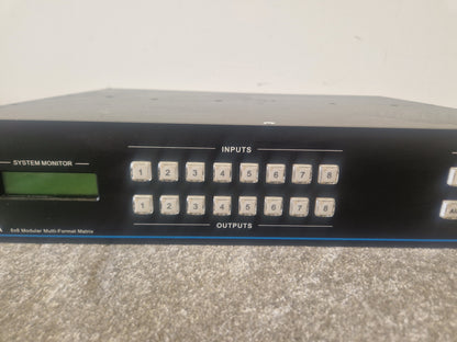 SY MM-88A Modular Matrix Switcher – 8x8 Multi-Format AV Routing - Good