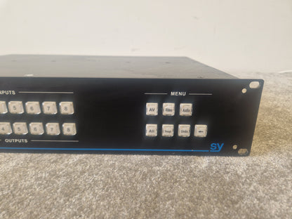 SY MM-88A Modular Matrix Switcher – 8x8 Multi-Format AV Routing - Good