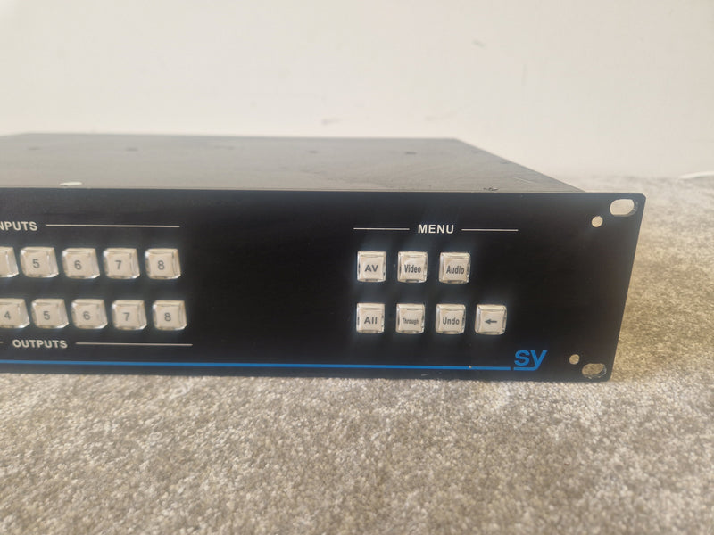 SY MM-88A Modular Matrix Switcher – 8x8 Multi-Format AV Routing - Good - Image 3
