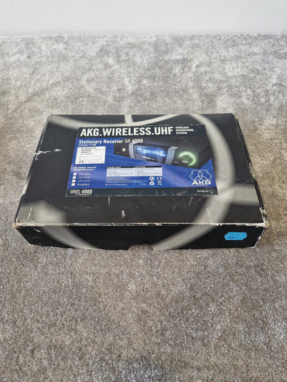 AKG SR 4000 Wireless Receiver – WMS 400 Series UHF Diversity System 835-865MHz - Very Good w/ original box