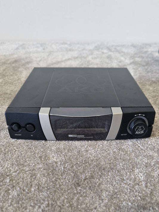 AKG SR 4000 Wireless Receiver – WMS 400 Series UHF Diversity System 835-865MHz - Very Good w/ original box