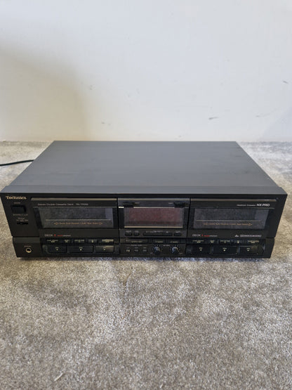 Technics RS-TR555 Dual Cassette Deck – Auto Reverse, Dolby HX Pro - Excellent