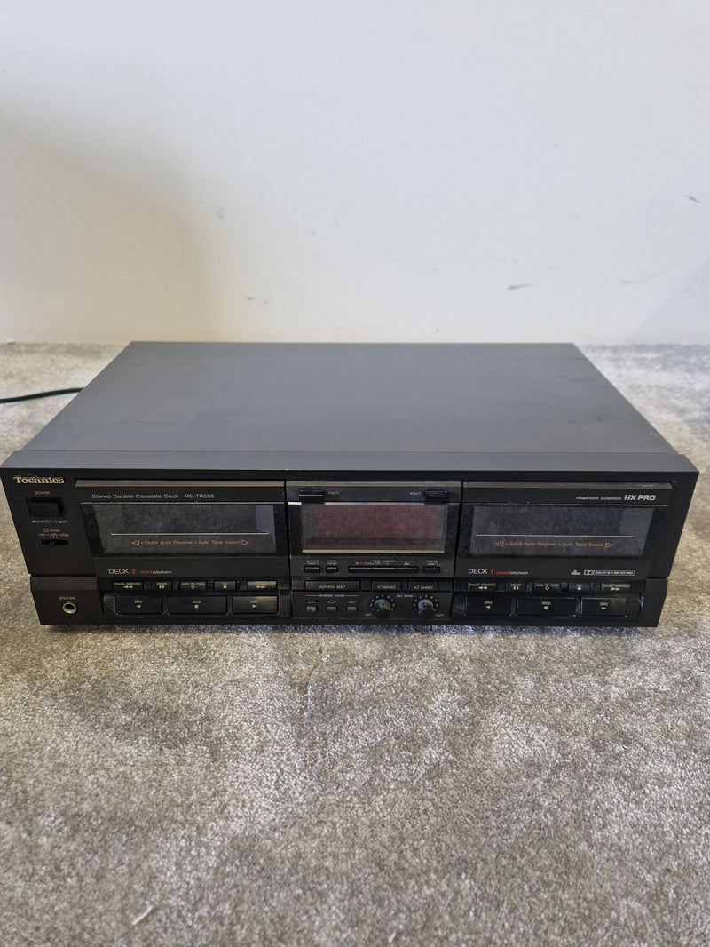 Technics RS-TR555 - Dual Cassette Deck - Spares or Repair w/ Power Supply - Image 2