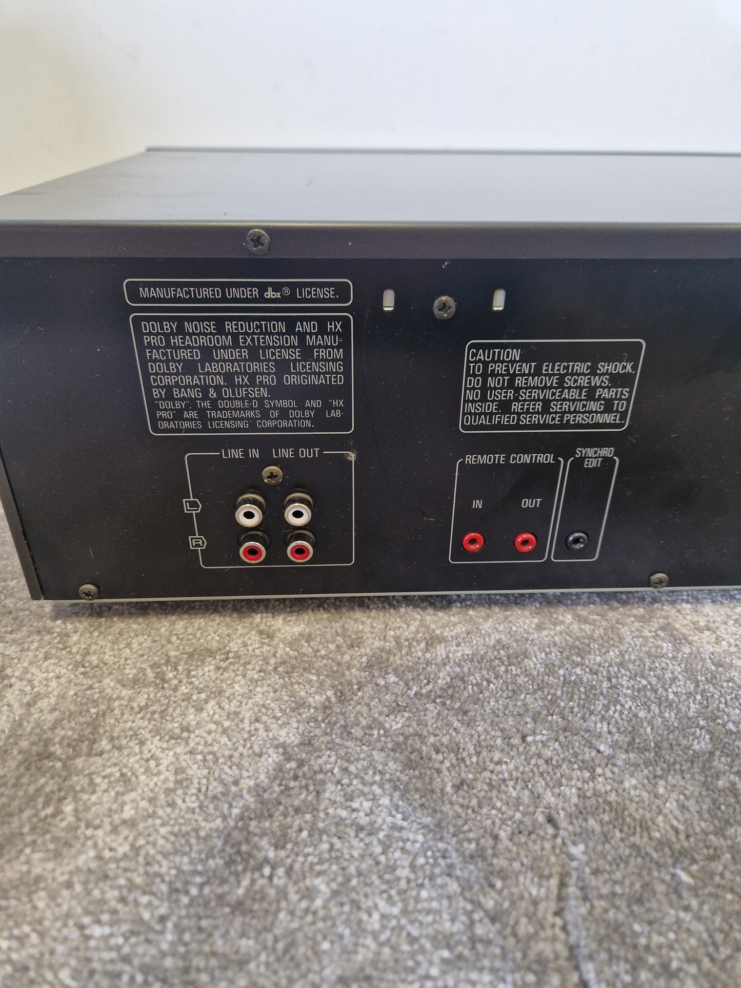 Technics RS-TR555 Dual Cassette Deck – Auto Reverse, Dolby HX Pro - Excellent