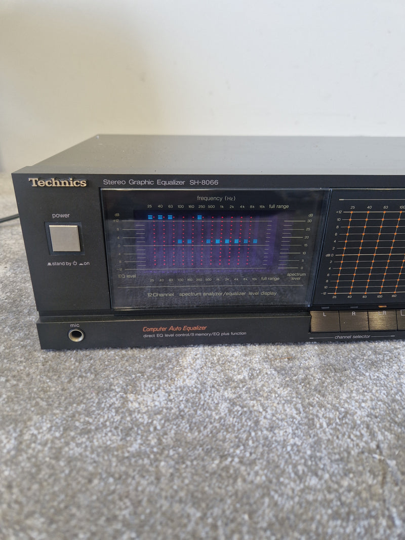 Technics SH-8066 Stereo Graphic Equalizer – 12-Band Analyzer - Very Good - Image 3