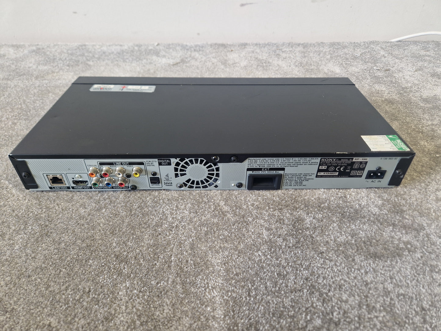 Sony BDP-S360 – Blu-ray Playback & HDMI Output – Very Good