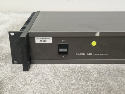 Quad 510 Power Amplifier – 100W RMS Output & Rack-Mount Design – Good