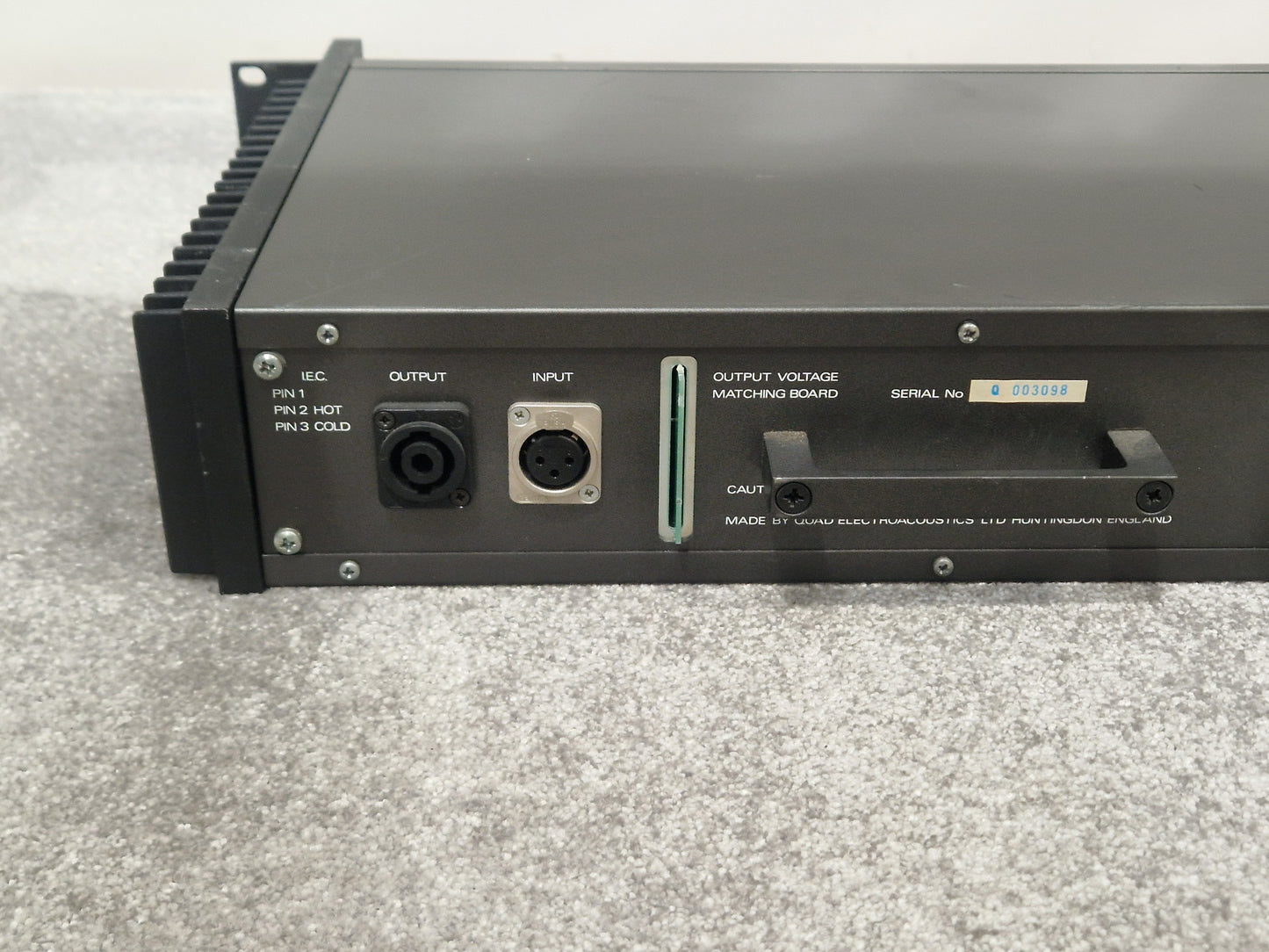 Quad 510 Power Amplifier – 100W RMS Output & Rack-Mount Design – Good