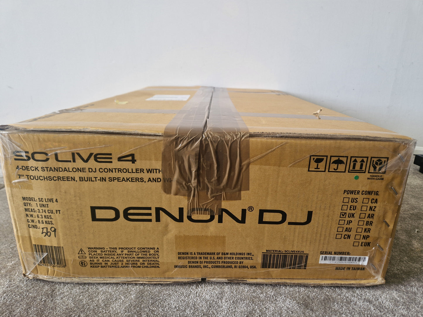 Denon DJ SC Live 4 – 4-Deck Standalone DJ System & Touchscreen Display – Excellent w/ Original Box