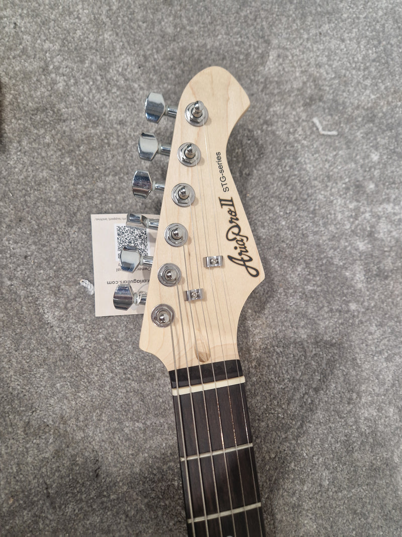 Aria Pro II STG-004 Electric Guitar – SSH Pickup Layout & Maple Neck – Mint - Image 9