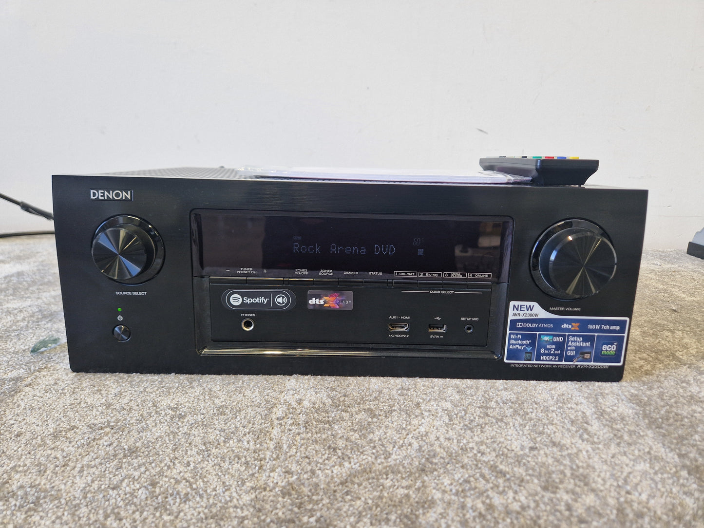 Denon AVR-X2300W AV Receiver – Dolby Atmos & 4K HDMI – Excellent