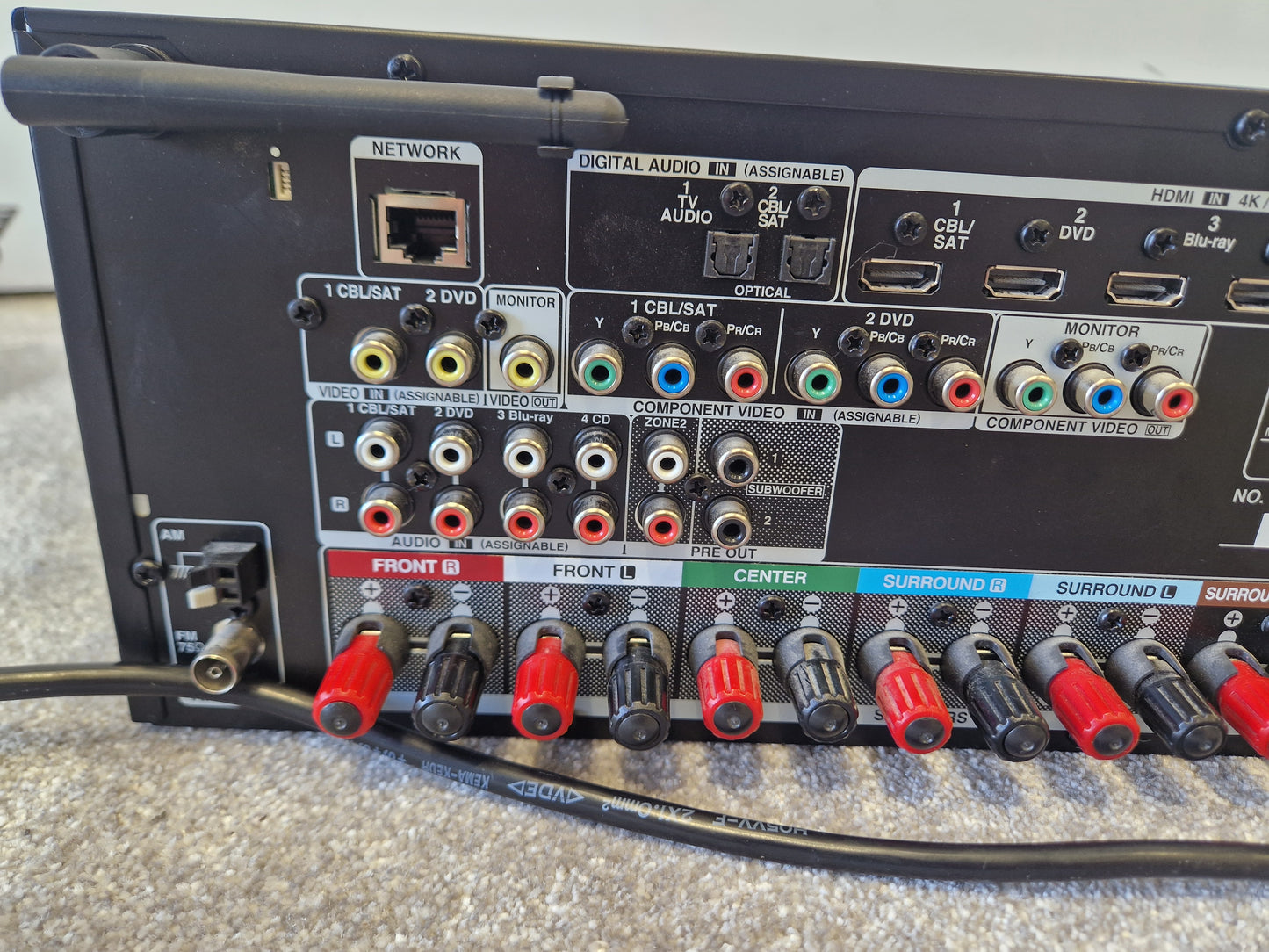Denon AVR-X2300W AV Receiver – Dolby Atmos & 4K HDMI – Excellent