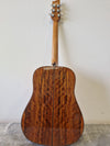 Ozark 3801 Dreadnought Acoustic Guitar – Solid Cedar Top & Koa Back – Very Good - Photo 4