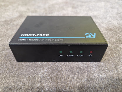 SY HDBT-70PR HDMI / RS232 / IR PoC Receiver – Very Good Condition