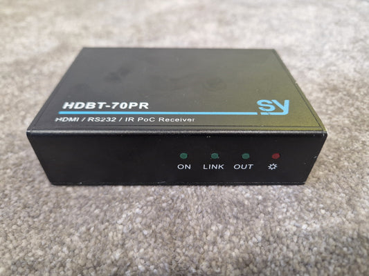 SY HDBT-70PR HDMI / RS232 / IR PoC Receiver – Very Good Condition