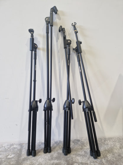 Pulse Microphone stands Set of 4 – Very Good - w/ Gig Bag