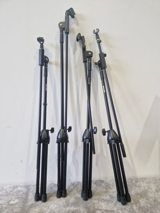 Pulse Microphone stands Set of 4 – Very Good - w/ Gig Bag