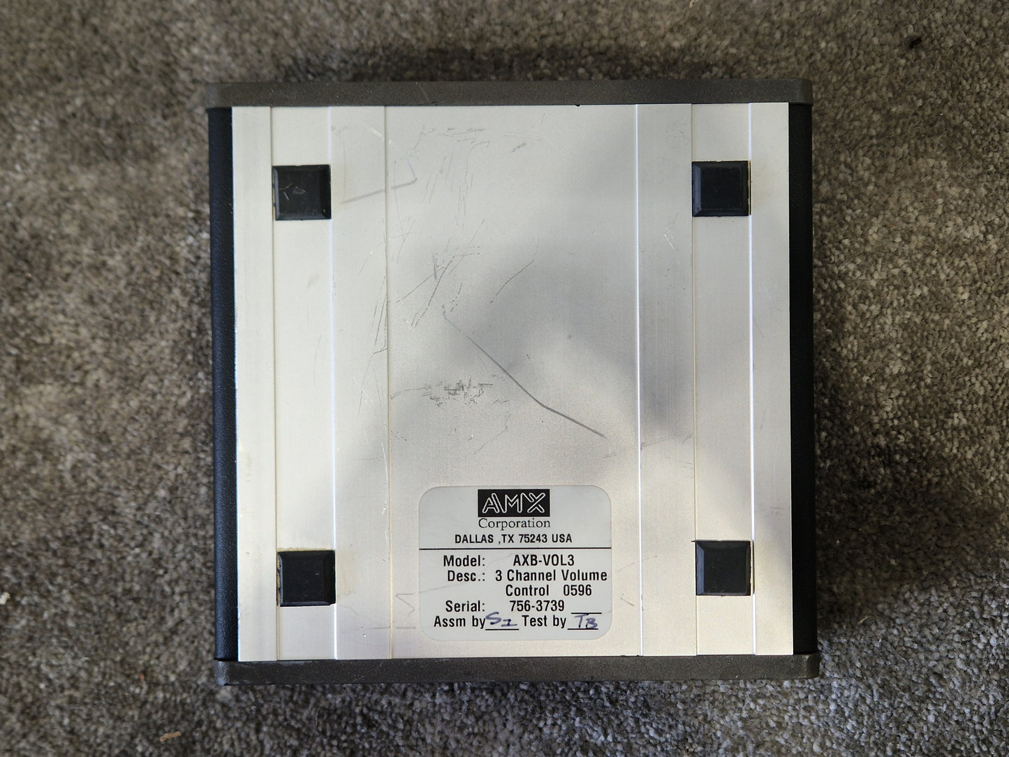 AMX AXB-VOL3 – 3 Channel Volume Control – Good Condition