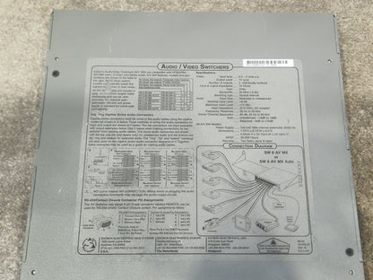 Extron SW6 AV MX Composite Switcher – 6x2 Video/Audio – Good
