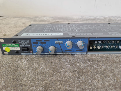 Cloud CX242 Zone Mixer – 4-Zone Audio Control – Missing Front Panel – Very Good