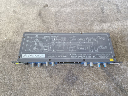 Cloud CX242 Zone Mixer – 4-Zone Audio Control – Missing Front Panel – Very Good