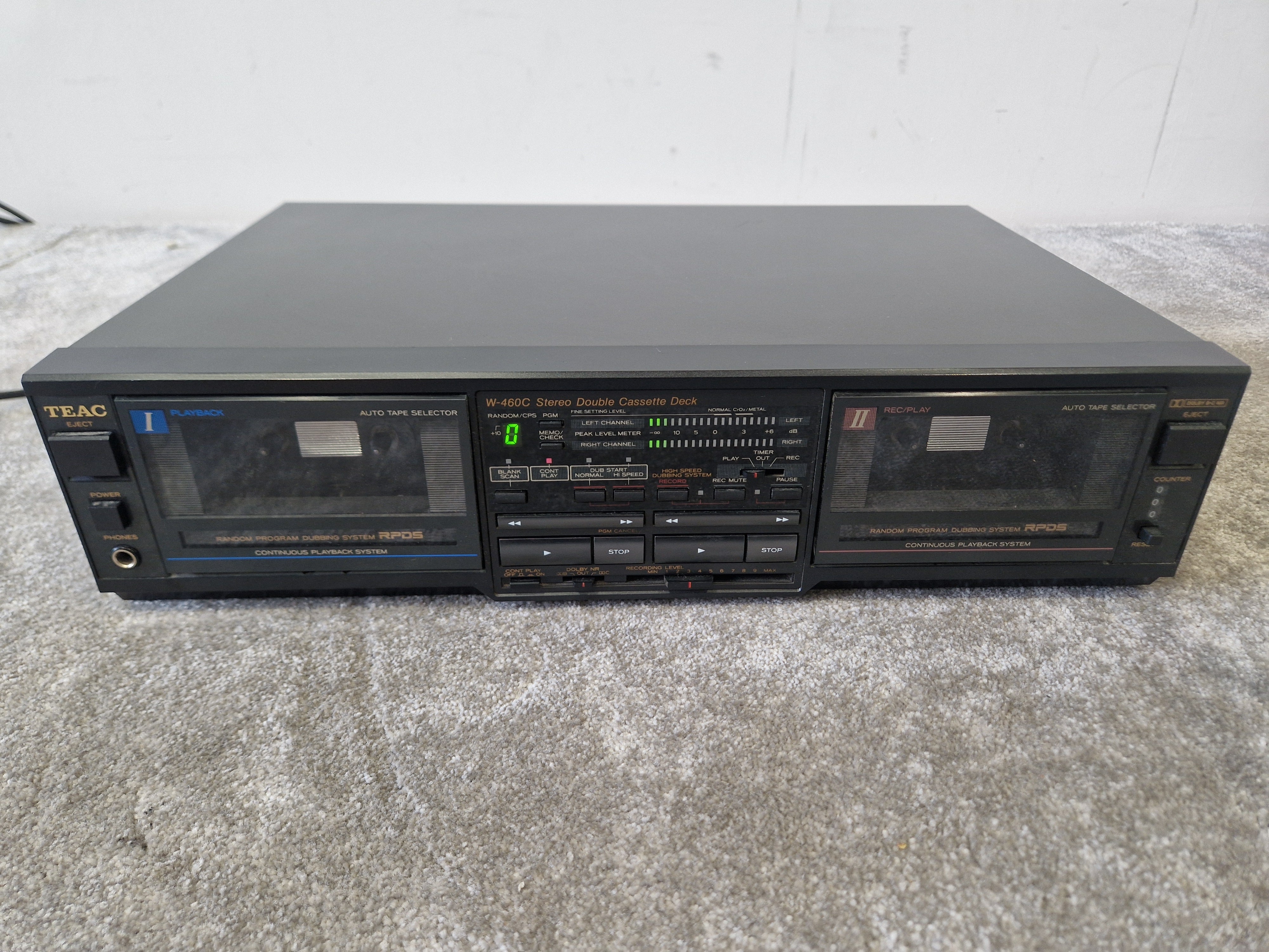 TEAC W-460C Double Cassette Deck – Auto Reverse – Very Good – Audio Trader